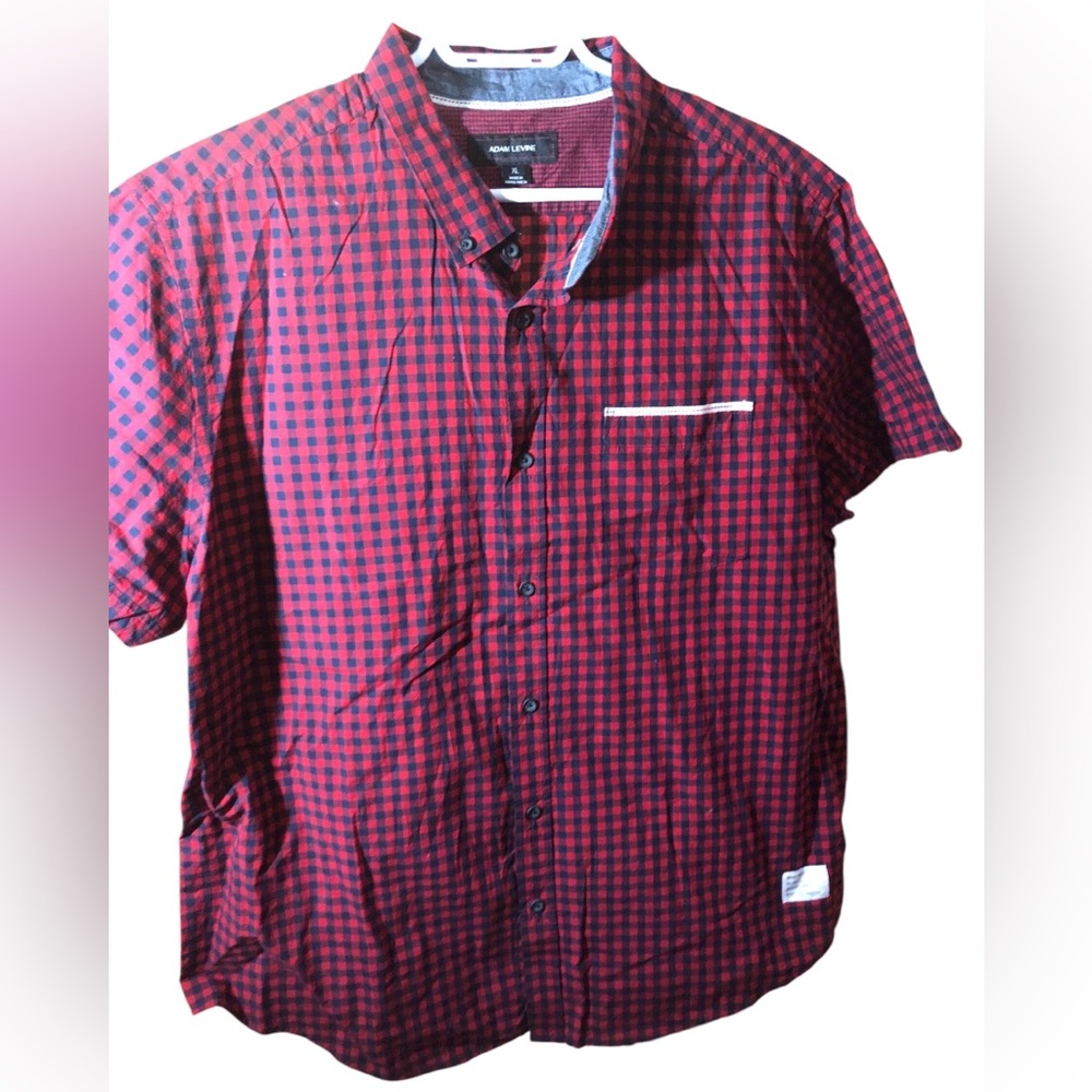Adam Levine Button Down Mens XL Shirt Short sleeve